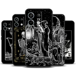 The Hermit Tarot Card Grim Reaper Case For Xiaomi Redmi Note 13 11 9 10 12 Pro Plus 9S 10S 11S 12S Redmi 13C 9C 10C 12C Cover