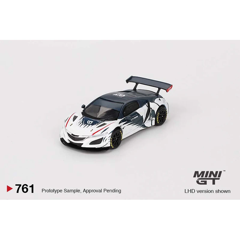 MINIGT 761 1:64 NSX GT EVO AlphaTauri Yuki Tsunoda Diecast Diorama Model Collection Miniature Toys