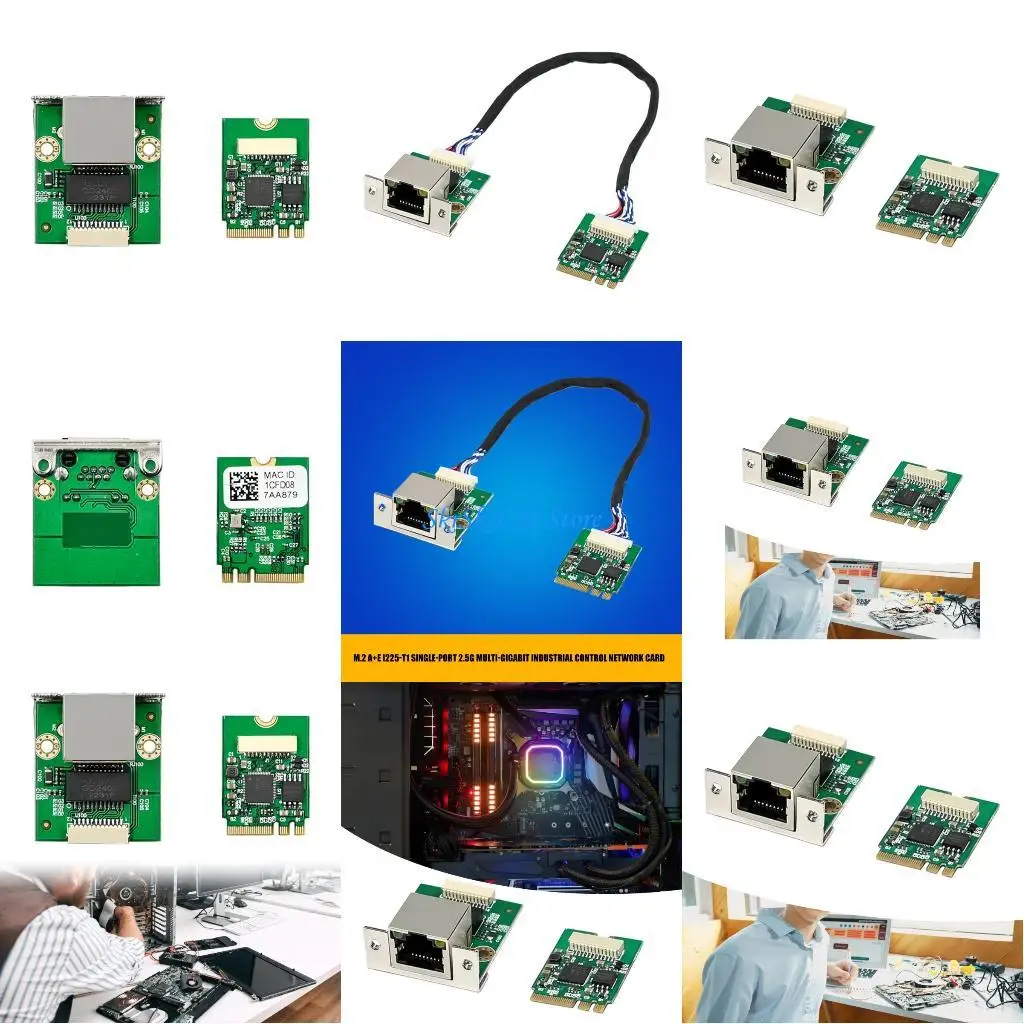 

E65E M.2 A+E 2.5Gbps/1000/100Mbps Fast Transfer 2.5Gbps Ethernet Networking Adapter