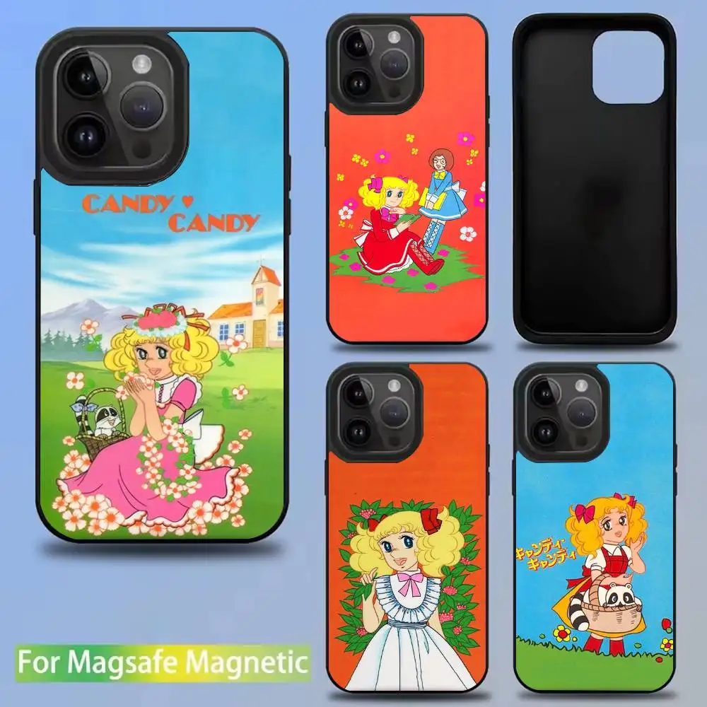 

Anime M-Manga Candy Phone Case For iPhone 16,15,14,13,12,11,Pro,Max,Plus,Mini,SE New Magsafe Magnetic Wireless Charging