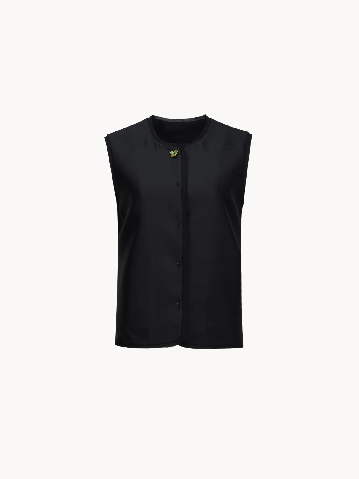 

Комплект из шелково-шерстяного жилета и юбки Ease Faion: повседневный топ на одной пуговице без рукавов, удобная женская одежда для весеннего сезона