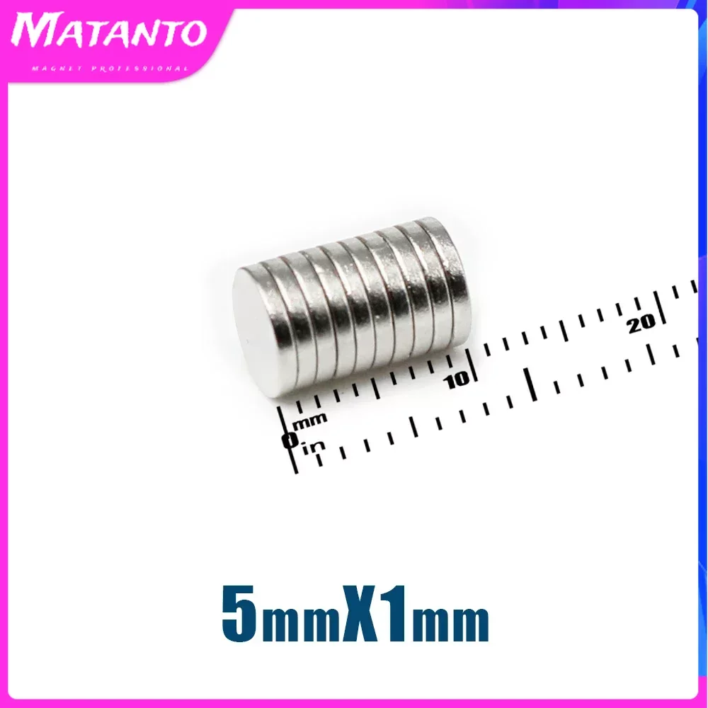 200/500/1000 pcs 5x1mm Mini-Scheibe super starker Such magnet kleine runde Neodym-Magnete n35 Kühlschrank Magnet folie