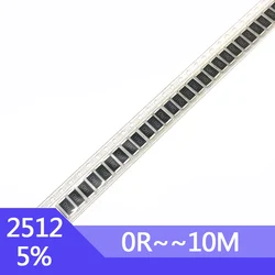 Resistencia de Chip SMD de 1W, 2512, 5%, 2, 1,5, 15, 18, 20, 22, 1,8, 2,2, 150, 180 Ohm, K R, 1R5, 1R8, 2R, 2R2, 15R, 18R, 20R, 22R, 200 K, 2K, 220 K, 50 piezas