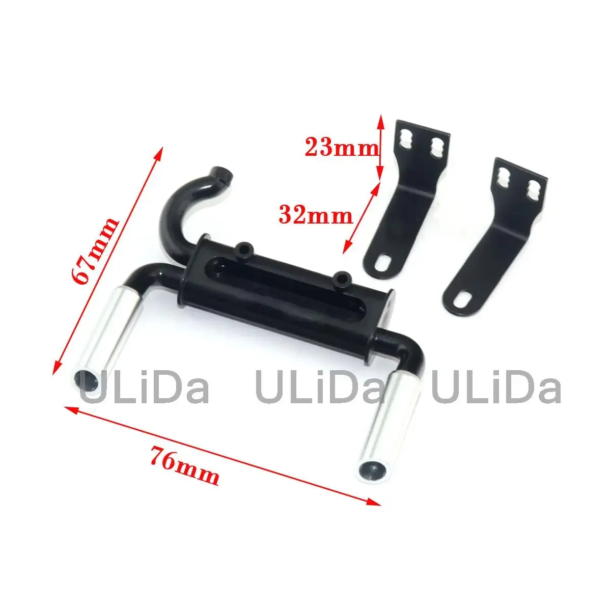 จําลองท่อไอเสียคู่สําหรับ 1/10 TRAXXAS TRX-4 Axial SCX10 90046 RC รถ