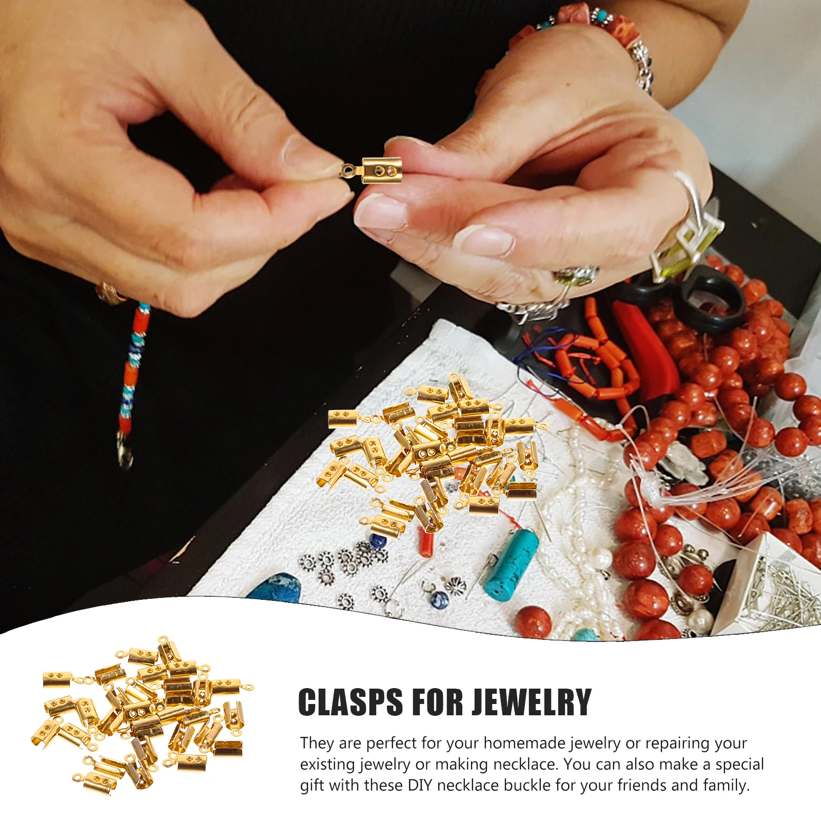 

30 Pcs Bracelet Connector Bracelets Clasps Necklace Buckle Buckles Stainless Steel for Connectors Closures Tassel