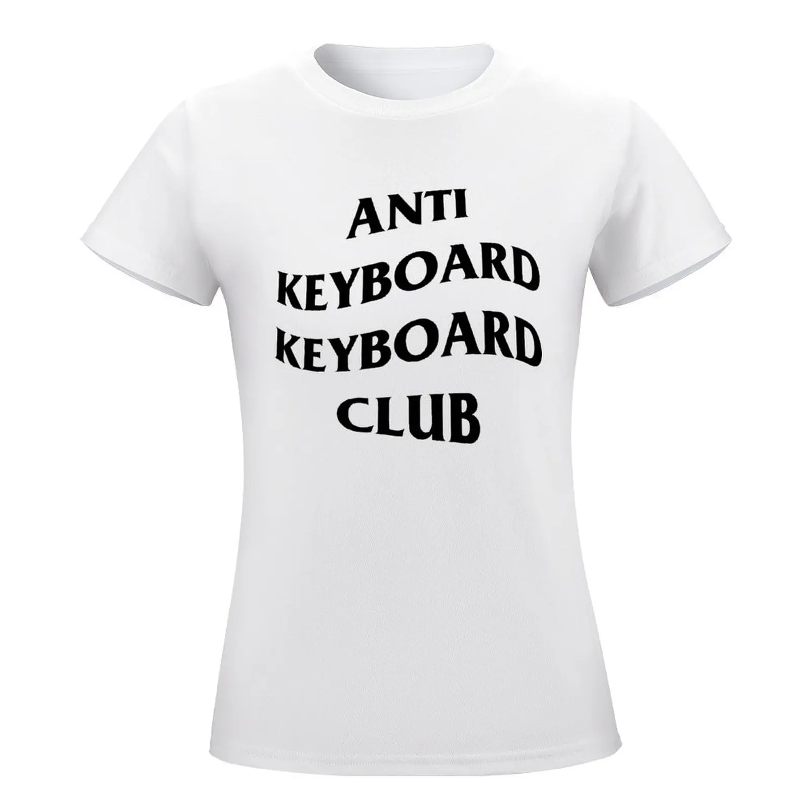 Anti Keyboard Keyboard Club For Sale Y Pure Cotton Movement T-shirts Funny Fitness  High Grade USA Size