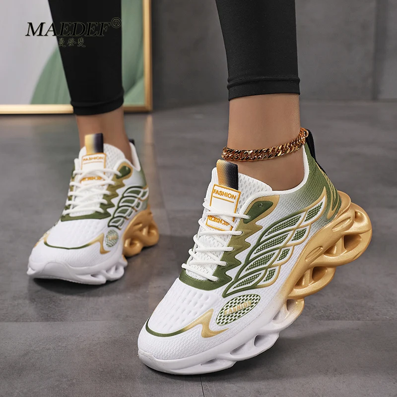 

MAEDEF Women's Sneakers Breathable Comfortable Shock Absorption Woman Running Sports Shoes Fashion Ladies Casual Shoes
