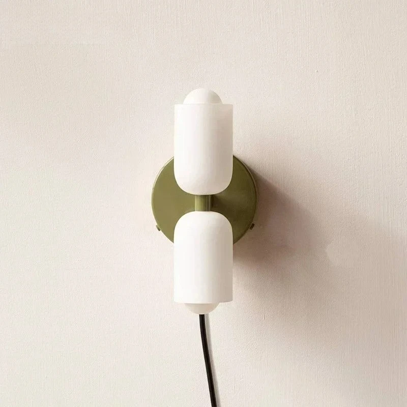 Applique murale à vent crème française, Double tête, pour chambre à coucher, salon, escalier médiéval de haute qualité, Design moderne en verre