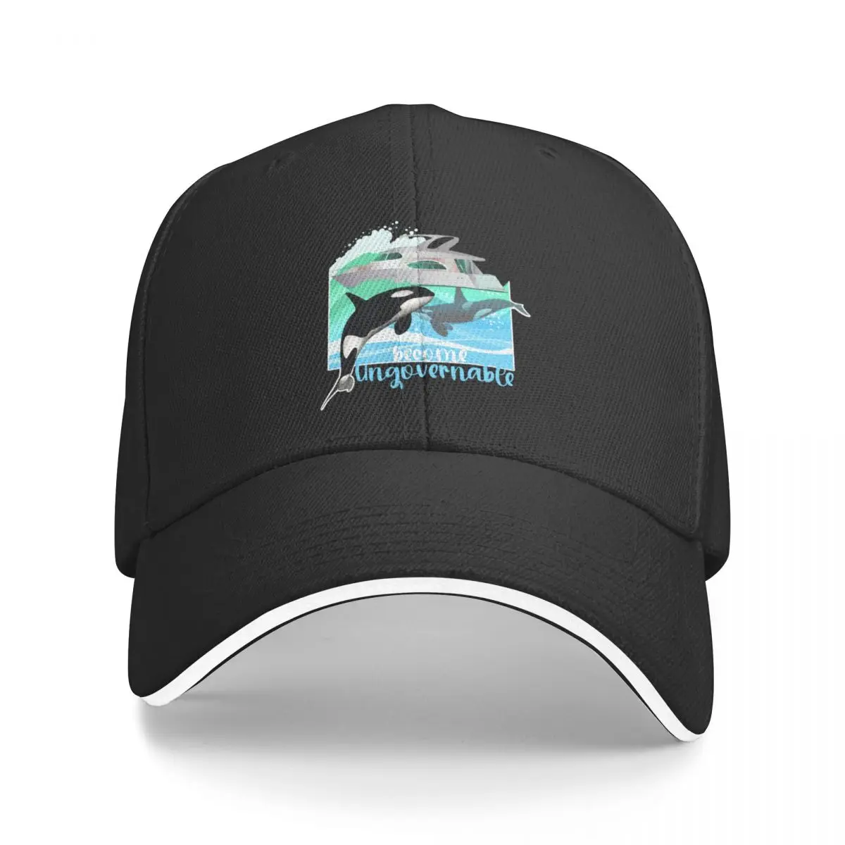 

Yacht Orcas - Become Ungovernable Baseball Cap Golf Golf Hat Military Tactical Cap custom Hat Women's Beach Visor Men's