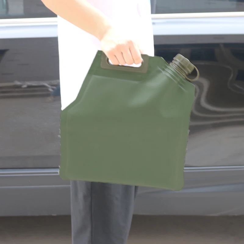 5L Oil Storage Bladders Portable Flexible Foldable TPU   Oil Fuel Bladder Tank Bag for Car Motorcycle