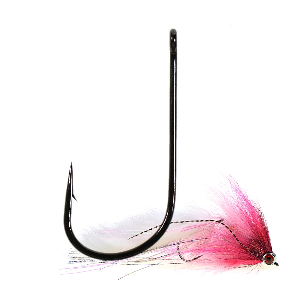 40 Stück 1/0 - 8/0 Aberdeen-Haken mit kurzem Schaft und breiter Öffnung, 2-fache Stärke & Gap, Salzwasser-Angelhaken, Sabiki-Rigs, Big-Streamer-Fliegenhaken – Detail 1