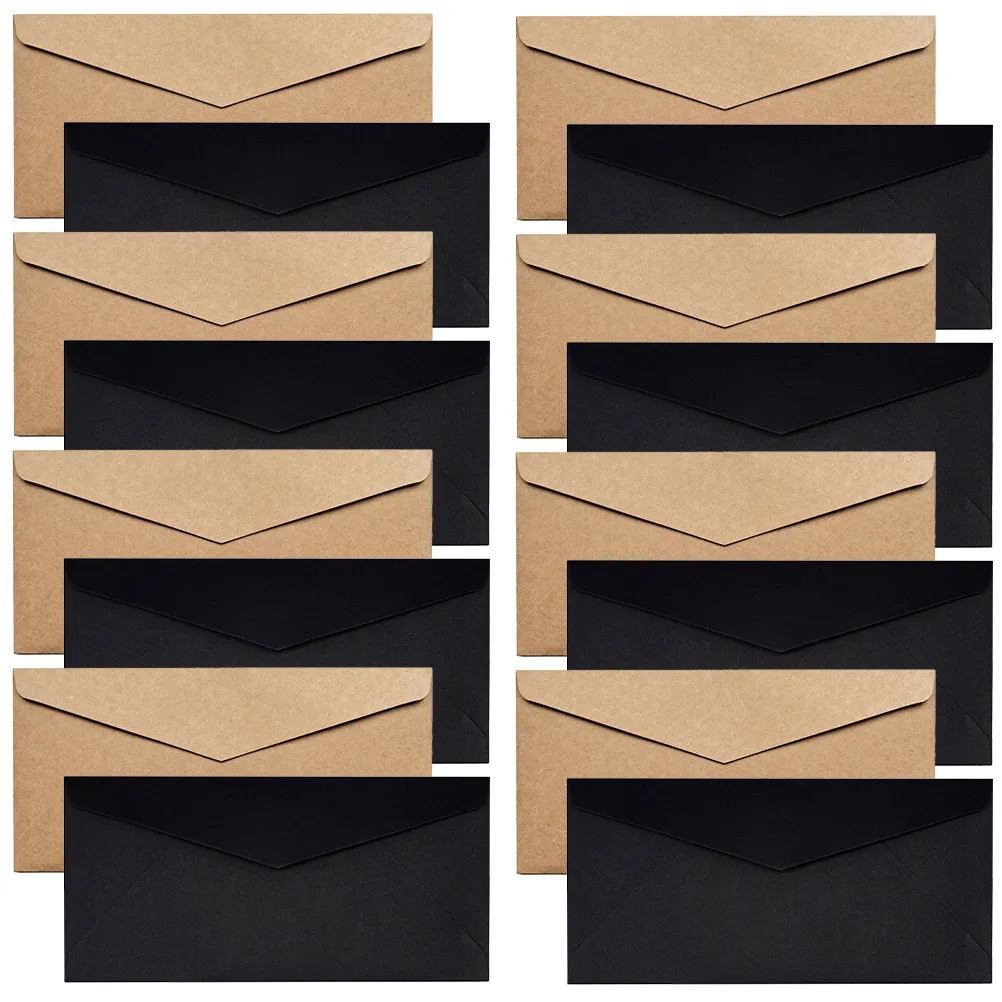 

40Pcs Portable Invitation Envelopes Elegant Blank Envelopes for Greeting Cards Thank You Notes Festival Accessories