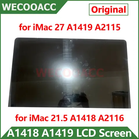 Original LCD LED Screen Assembly For iMac 21.5" 27" A2115 A2116 A1418 A1419 LCD Screen Display 2012-2020 Years
