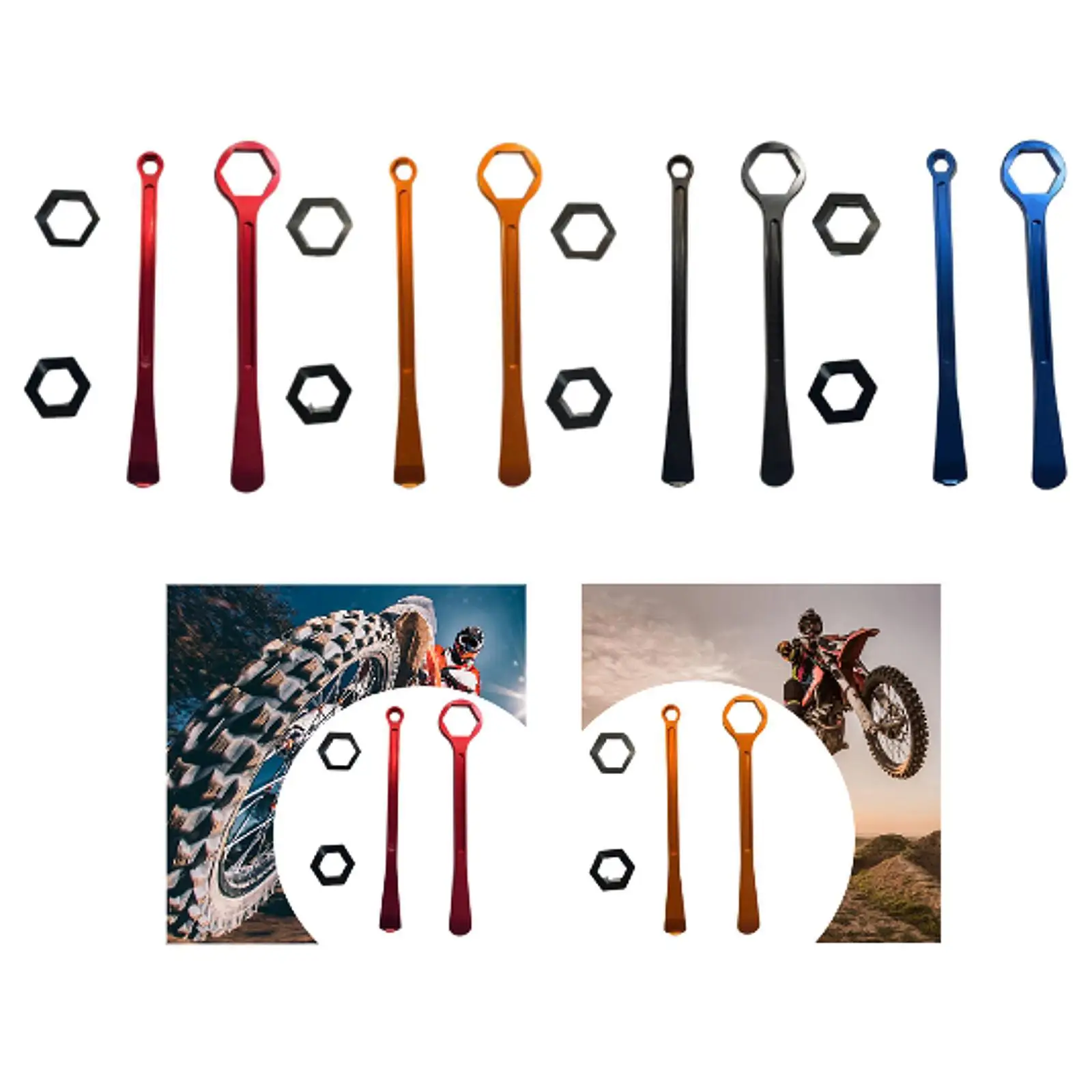 Generic Bike Tire Repair Tool Portable Spanner Motocross Professional Tire Changing Tool Bike Tire Lever Bike Tire Removal Tool