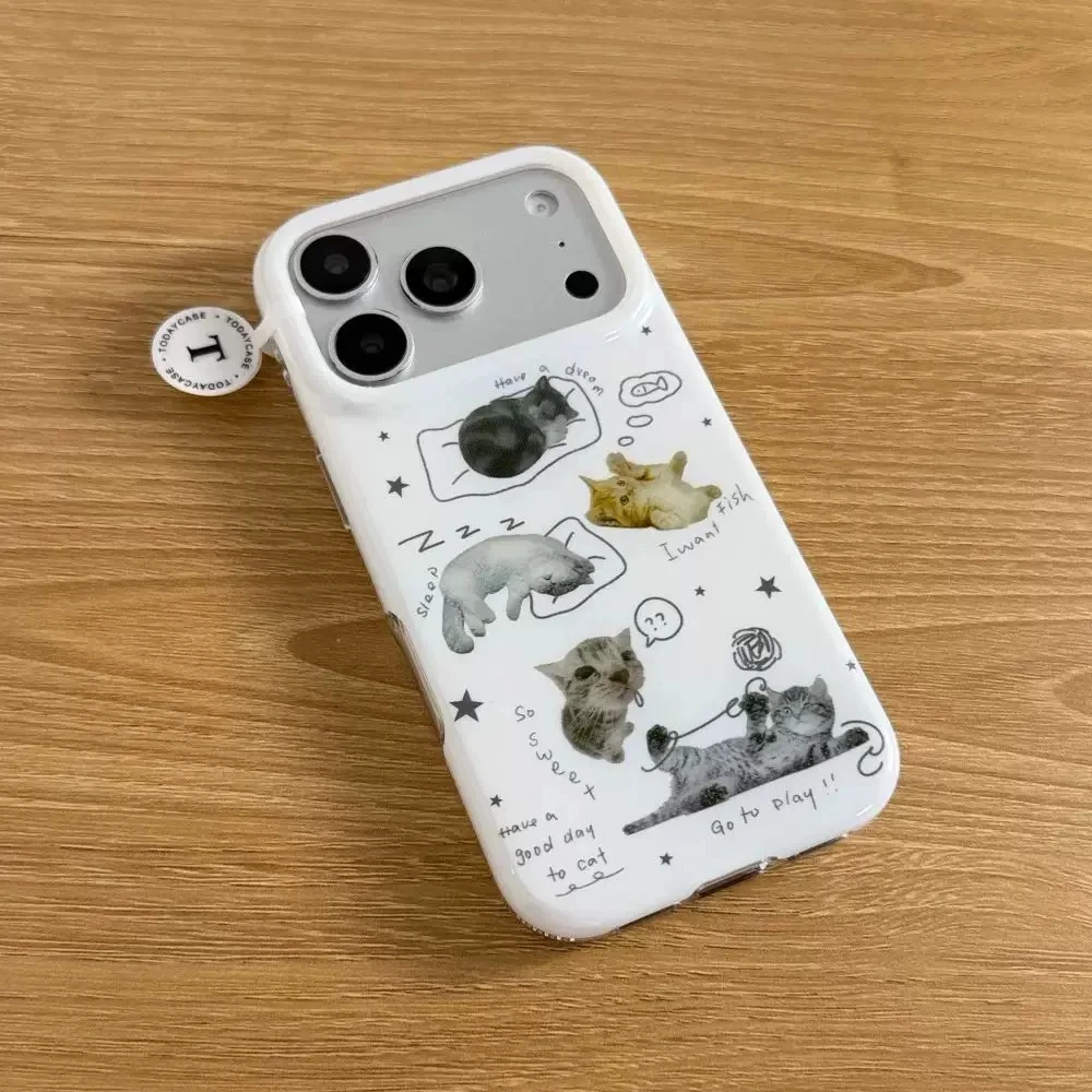 Cute Lazy Sleeping Cat Kawaii - Phone Cases Kawaii recension och pris