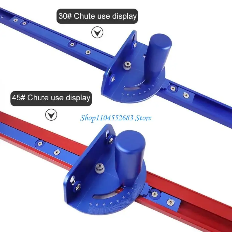 Y6GD Blue T-Tracks Woodworking Miter Track Stop Stopper T-Slot T-Tracks Limiter