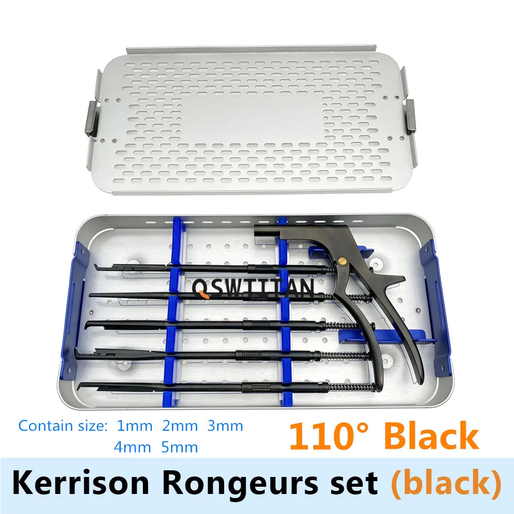 Rotating Kerrison Rongeur Spinal Neuro Surgical Instruments Pet Veterinary Orthopedic Instruments 1set 90°/110°/130°