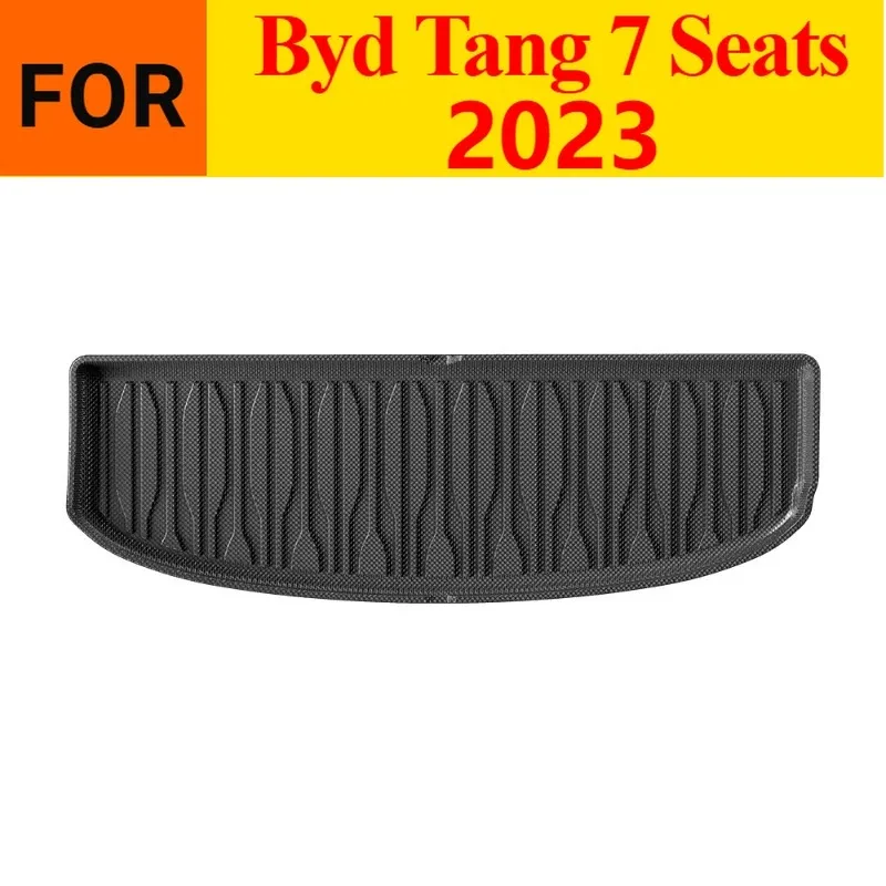 New Arrivals Premium waterproof non-slip 3D TPE Rear Trunk Mat for Byd Tang 7 Seats 2023，All Weather Dustproof Black Interior