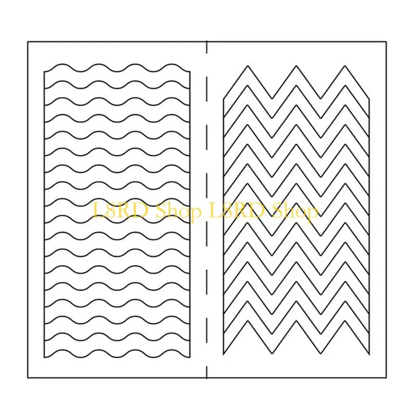 L8rd 24-Design French Manicure Strips Nagelkunstaufkleber, selbstklebende Nagel-Tipps Guides für DIY-Nageldekoration Schablone