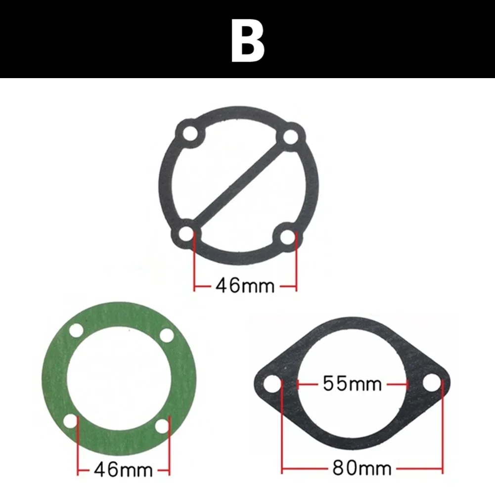 Gaskets Washers Valve Plate 3 In 1 3Pcs Set Air Compressor Base Valve Plate Gaskets Plastic Workshop Equipment