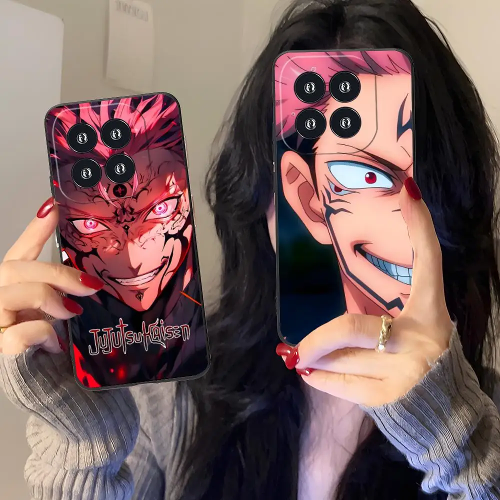 

Jujutsu Kaisen Sukuna Mobile Phone Case for Xiaomi 15 14 13 12 Mi 11 T Ultra Lite Pro S X 5G Colorful Printing Cover Cellphones