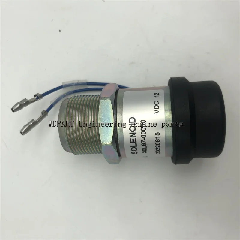 12V Stop Solenoid Valve 30L87-00060 30A87-00060 For Mitsubishi S3L S3L2-E2 S4L S4L2