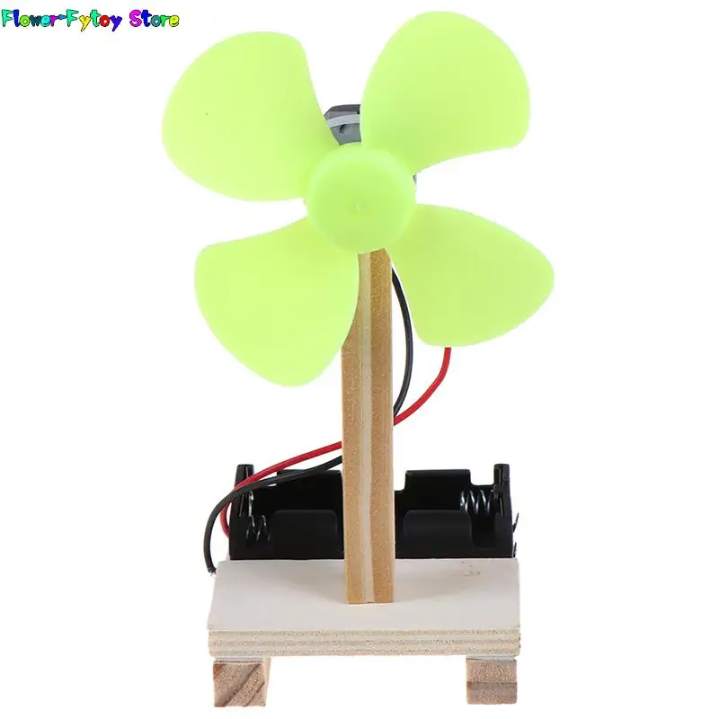 Kids DIY Mini  Model w/ Fan Toy Physics Electrical Experiment Educational Toy Learning Aids Student School Supplies