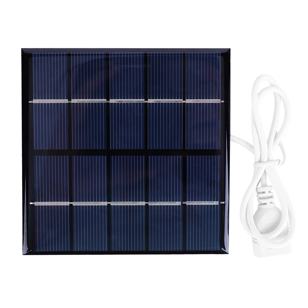 5W Solar Panel Charger Mobile Power Supply Polycrystalline Solar Panel Lightweight Courtyard Lighting for Charger 3.7 Batteries