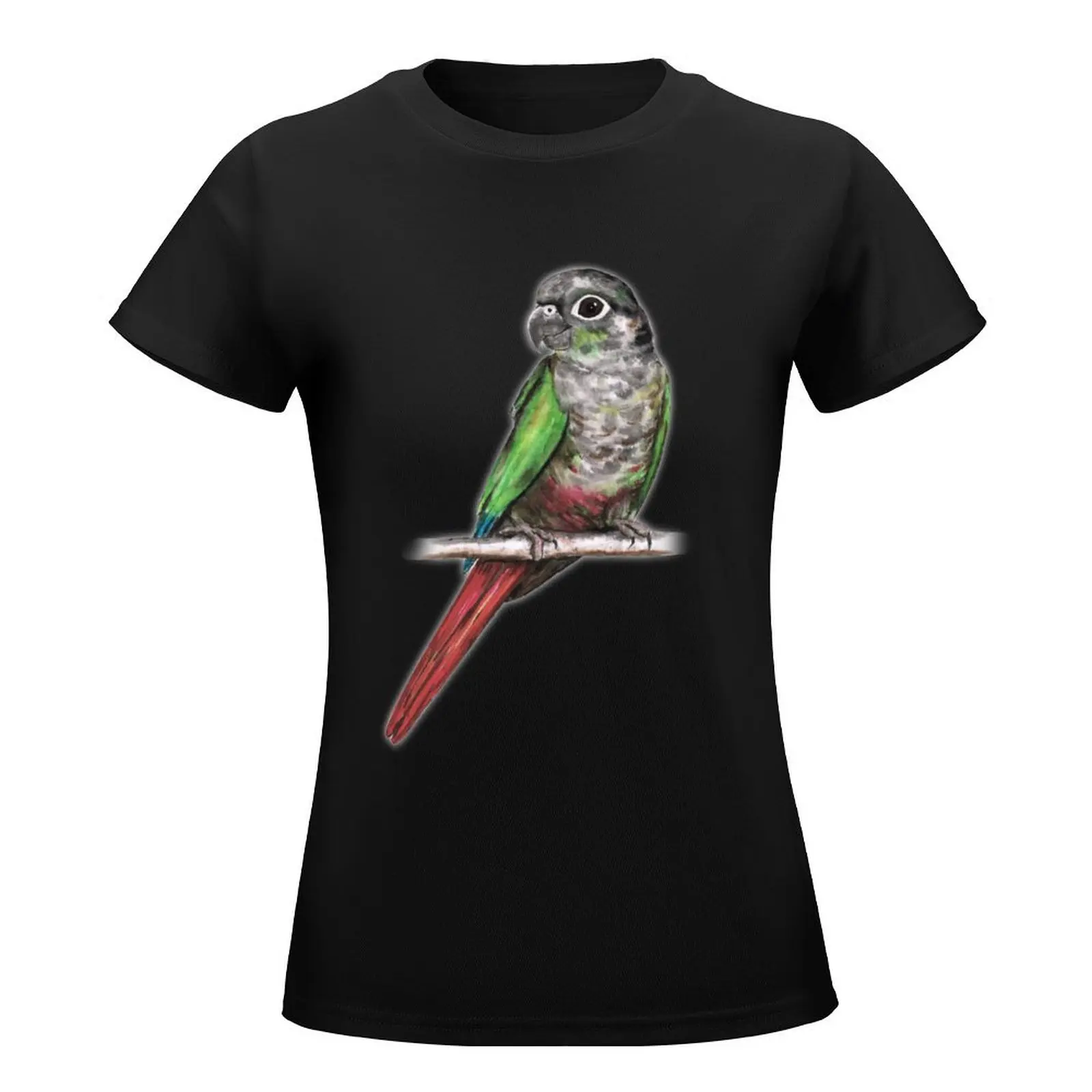 Green-cheeked conure T-Shirt Aesthetic clothing summer clothes aesthetic clothes Summer Women's clothing