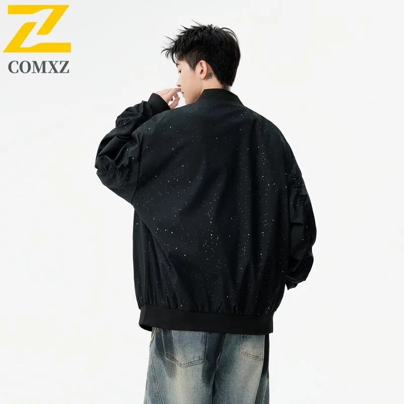 COMXZ 2025 Cross Border Autumn Hot Sale Baseball Jacket Men Youth Spring Korean Trendy Casual Versatile Plus Size outdoor Jacket