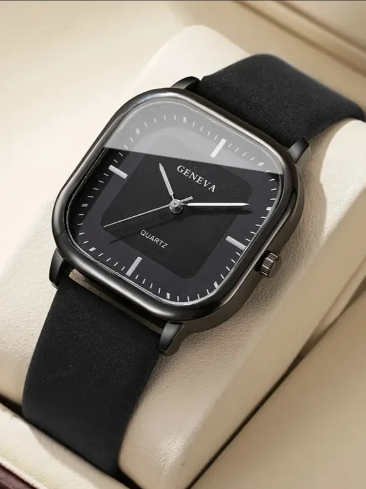 ไม่มีกล่องของขวัญ; ชุดนาฬิกาข้อมือและกำไลข้อมือหนังสำหรับผู้ชายแบบสี่ชิ้น; เหมาะสำหรับเป็นของขวัญในช่วงเทศกาล