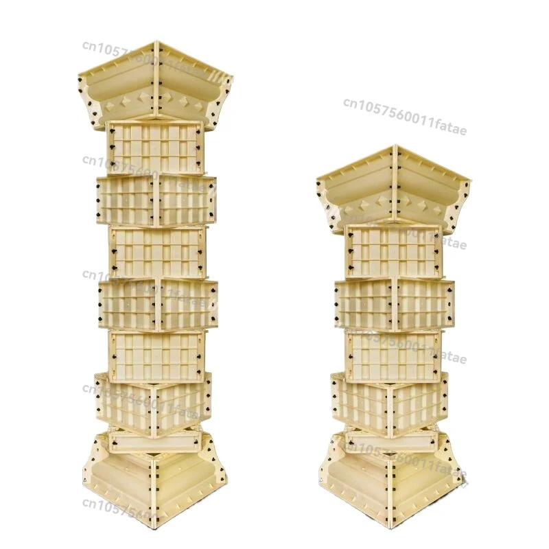 Thickened Column Mold Square Column Model Other Four Gates Square Mud Column Villa Decorative Plastic