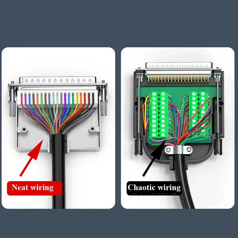 DB37 Solder-free Connector Small Volume 37Pin Wiring Terminal Joint Adapter Industrial Grade DB 37 Pin Male Female Connectors