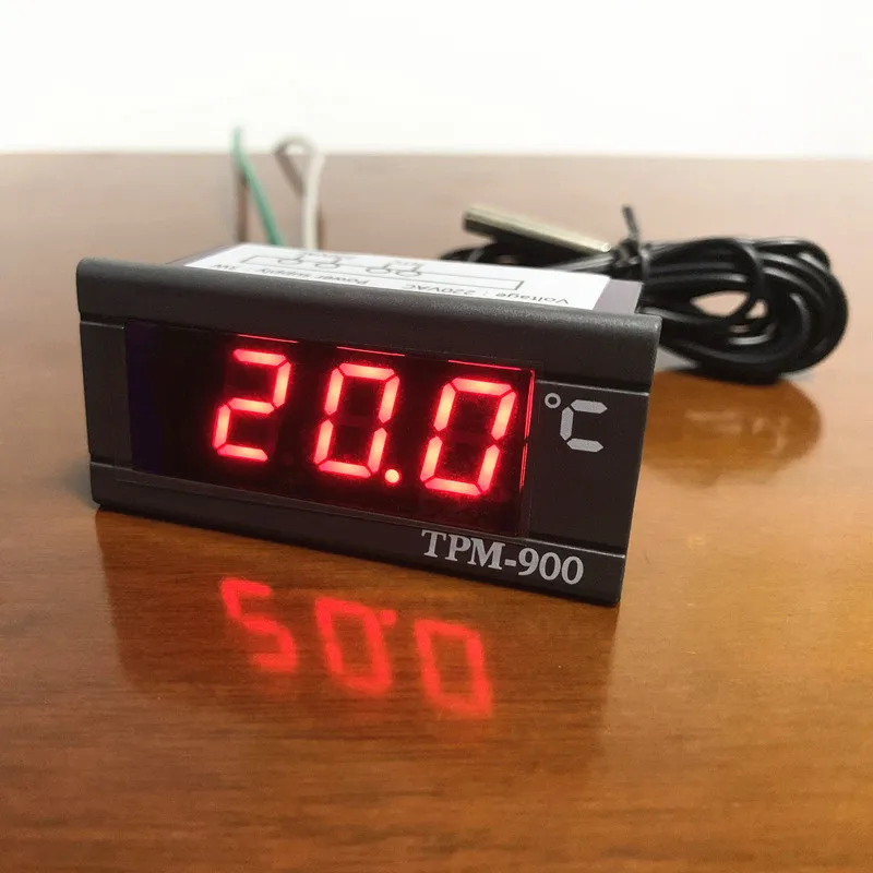 TPM-900 220V Digital Temperature Controller LED Panel Meter with Sensor