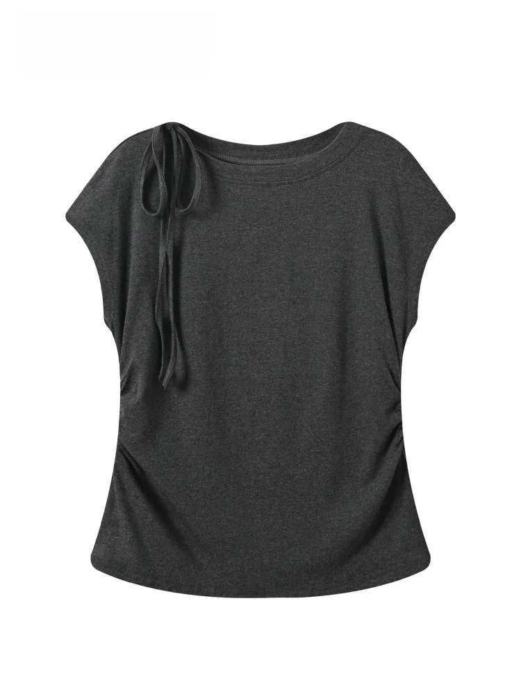 

Cara CLUB plus Size Short Sleeve T-Shirt Women's Casual Style Fashionable Summer Top Slimming Trendy Regular Length