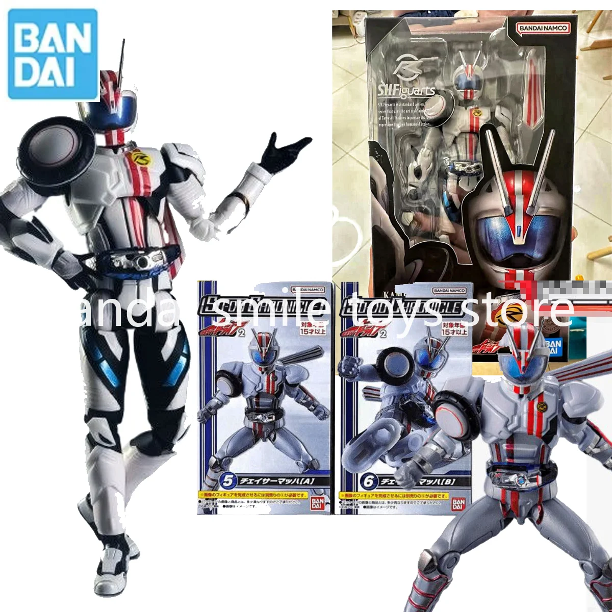 Bandai Original S.H.Figuarts SHF Kamen MACH Drive SHODO Modelo Estatuetas Anime Figuras de Ação Brinquedos para Crianças Presentes