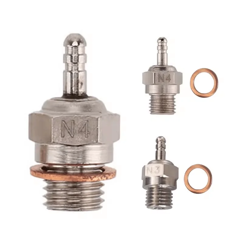 Original Factory HSP Engine, Hot Head Compatible, N3/N4 Oil-Powered Remote Control Model Car, Spark Plug 70117.