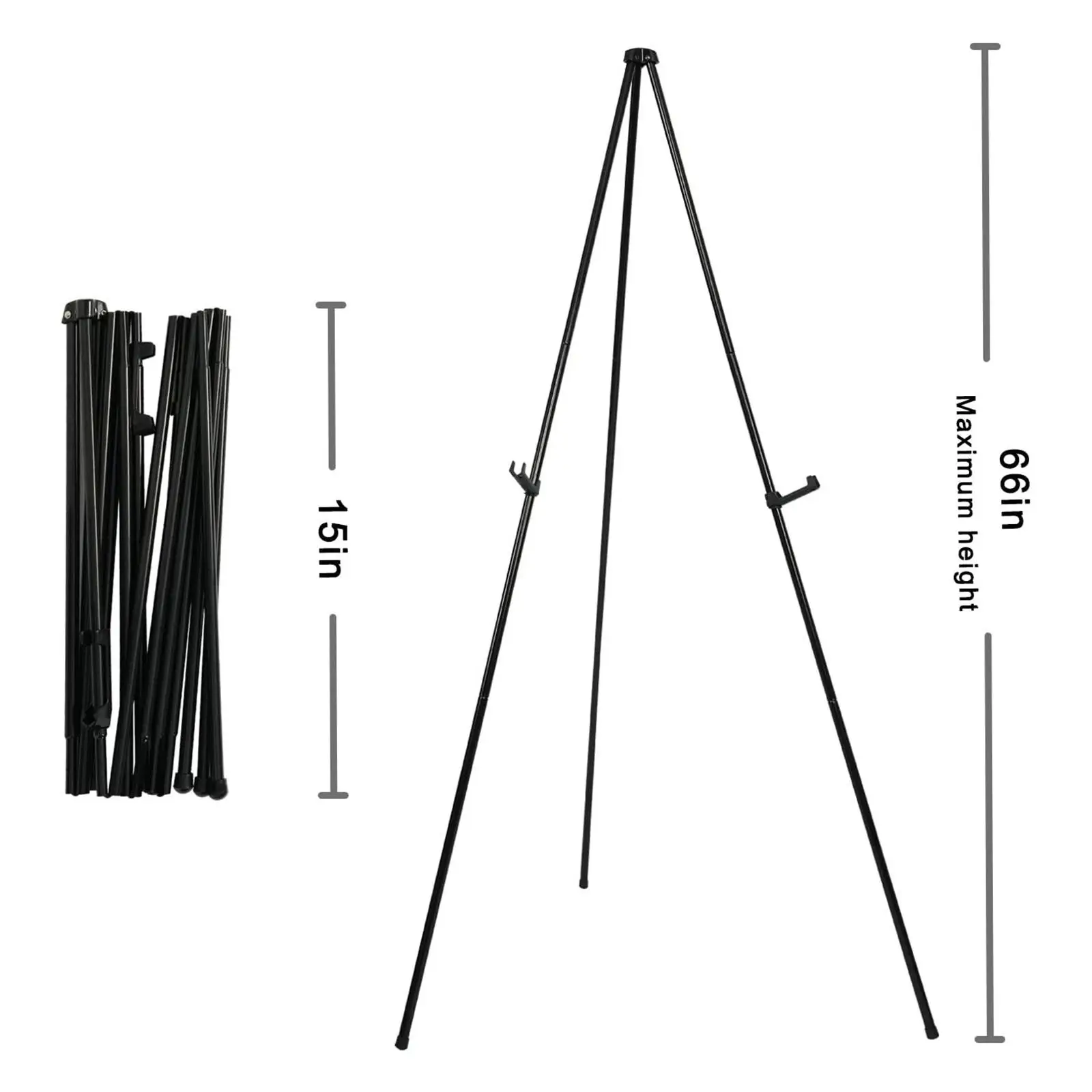 

Display Easel, 65" , Portable, Easy Assembly, Sturdy, Great for Shows, Presentations, Posters, Art Displays, And Canvases