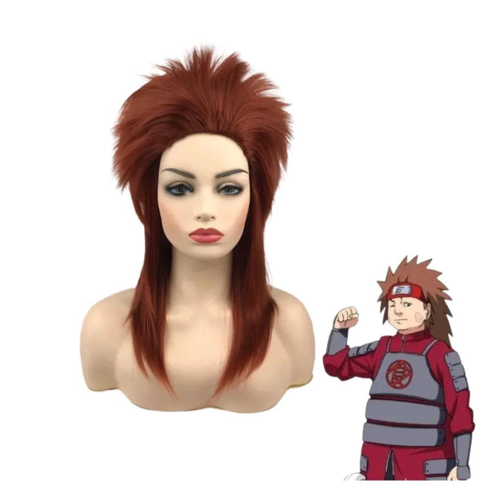 

Choji Akimichi парик для косплея, каштановые колючие волосы для аксессуаров для аниме-костюмов