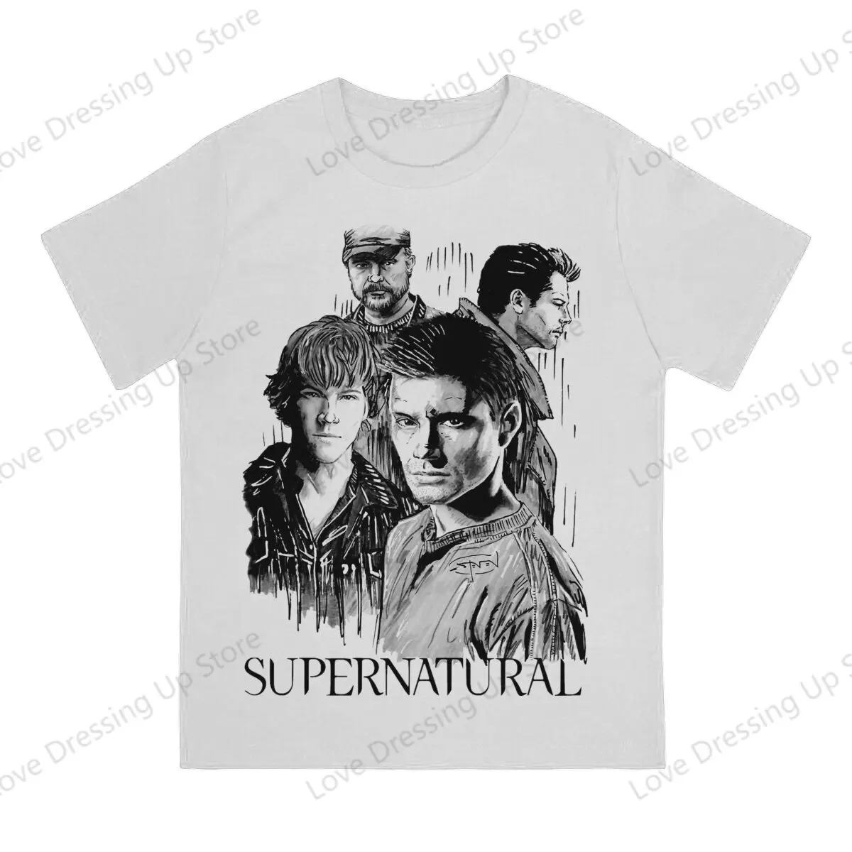 Brothers Supernatural Pure cotton printing men\'s Tshirt Short Sleeve Street Tshirts  Funny Tops