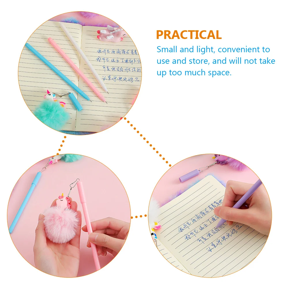

4 Pcs Cartoon Pen Stationery Pens s Animal Portable Cute for Ballpoint