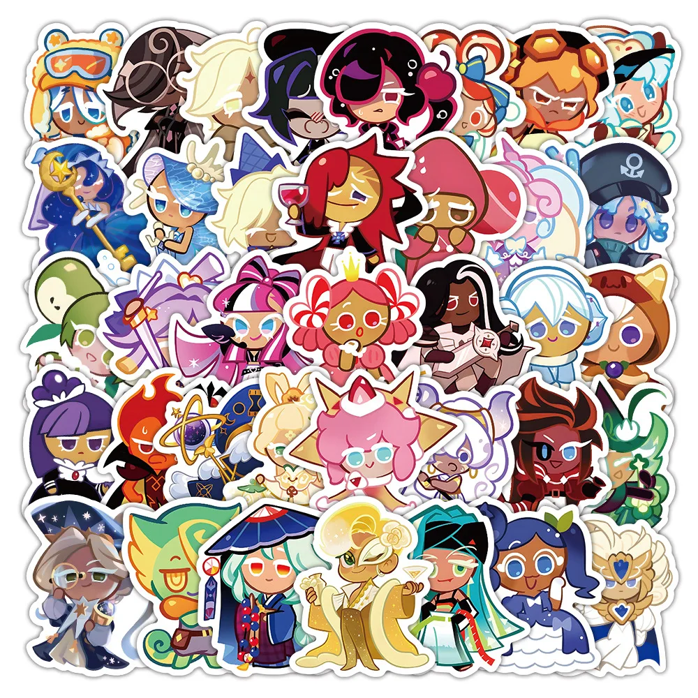 

10/30/50PCS Cartoon Cookie Run: Kingdom Game Sticker DIY Decoration Waterproof Skateboard Notebook Graffiti Toy