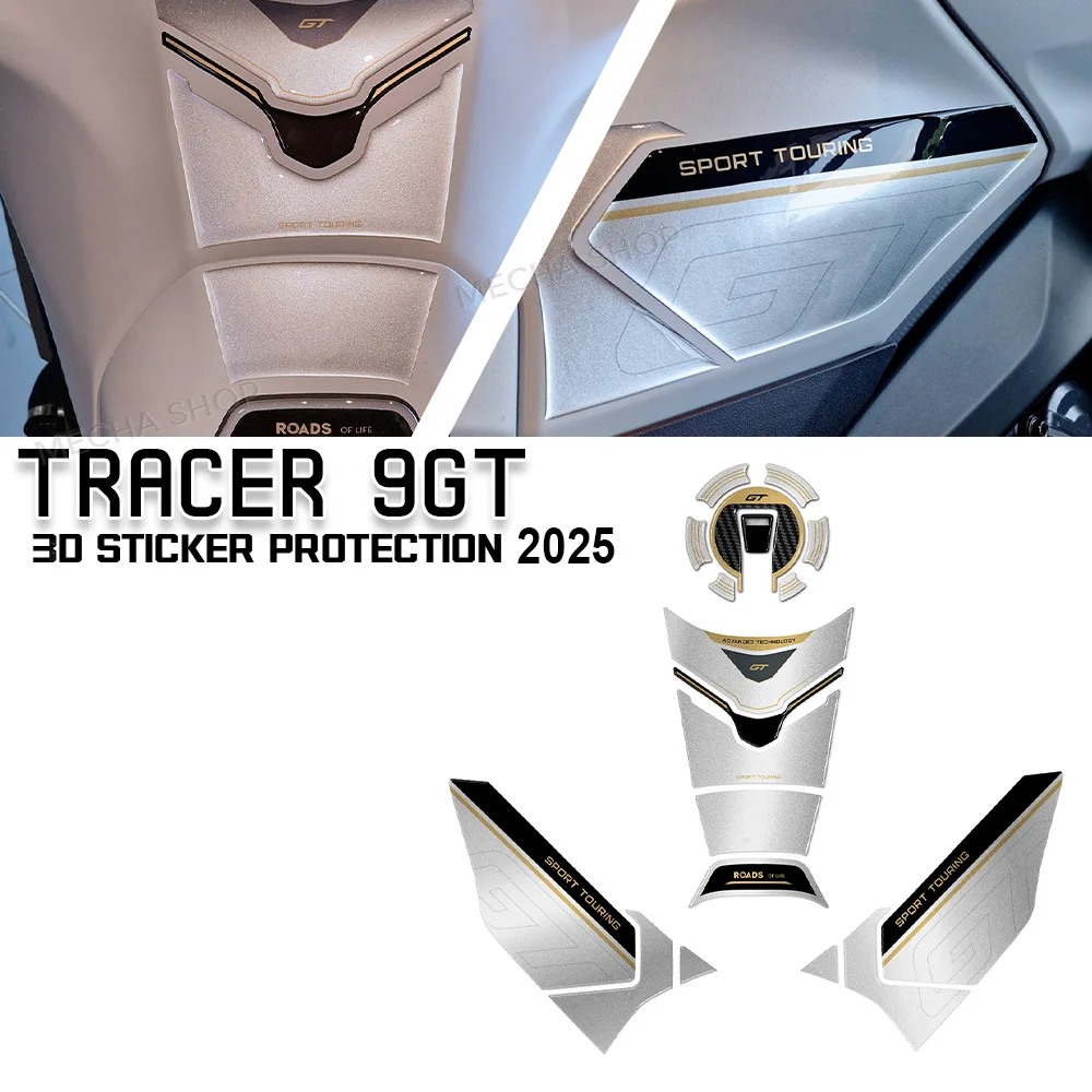 

For Tracer 9 GT Motorcycle Accessories 3D Sticker Protection Kit 2025Tracer 9gtCeramic Ice tank pad anti-slip pad