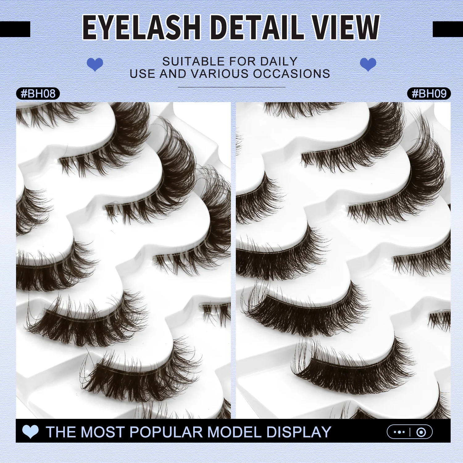 VELTRINAY キャットアイまつげ つけまつげ ブラウンまつげ クリアバンドつけまつげ フェイクミンク ふわふわまつげ メイクアップ