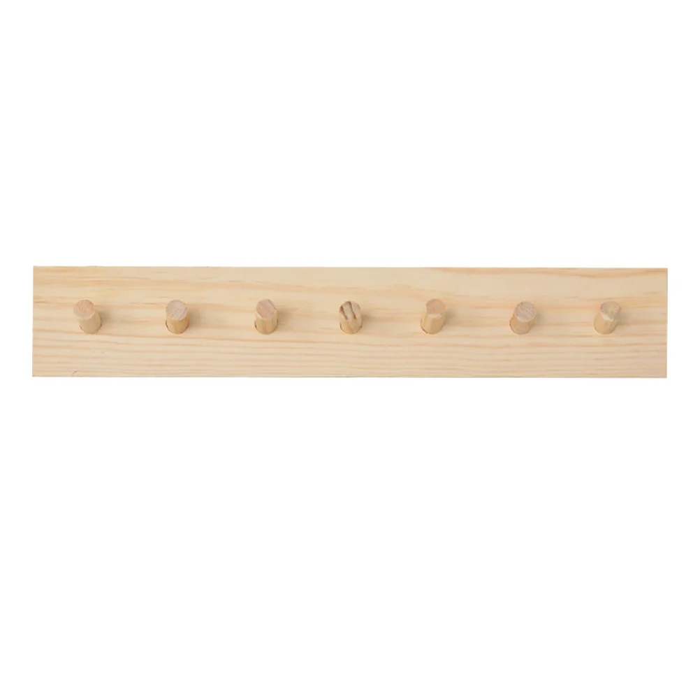 

Wooden Wall Hanger Clothes Hat Bag Storage Hook Pine Material Compact Easy Install Versatile Fashionable Home Decor