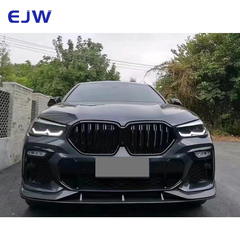 

Для BMW X6 G06 F96: карбоновый сплиттер переднего бампера, высококачественная защитная накладка в стиле AC из карбона, модель 2019+