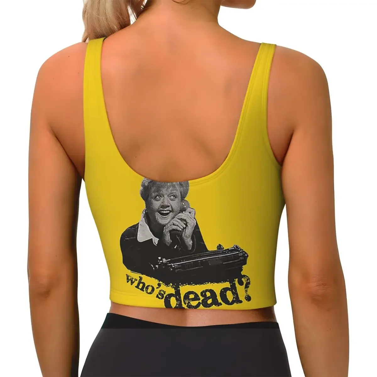 Custom Murder She Wrote - Fletch Women Sports Bra High Impact Vest Gym Workout Yoga Crop Tank Top