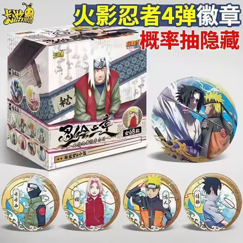 In Stock Kayou Naruto Badge Of Ninja Painting Chapter Boruto Spreads The Crisis Of The Ninja World Blind Box Anime Gift Toys