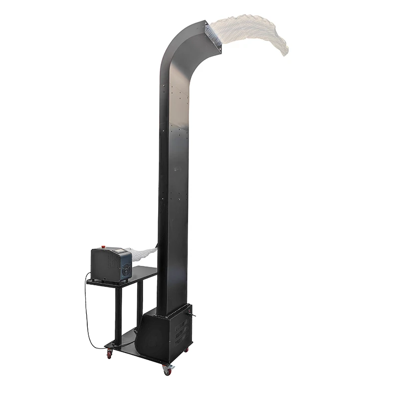 Best-selling small business auxiliary packaging hine convenient top hopper hoist film filling bag air duct system neat