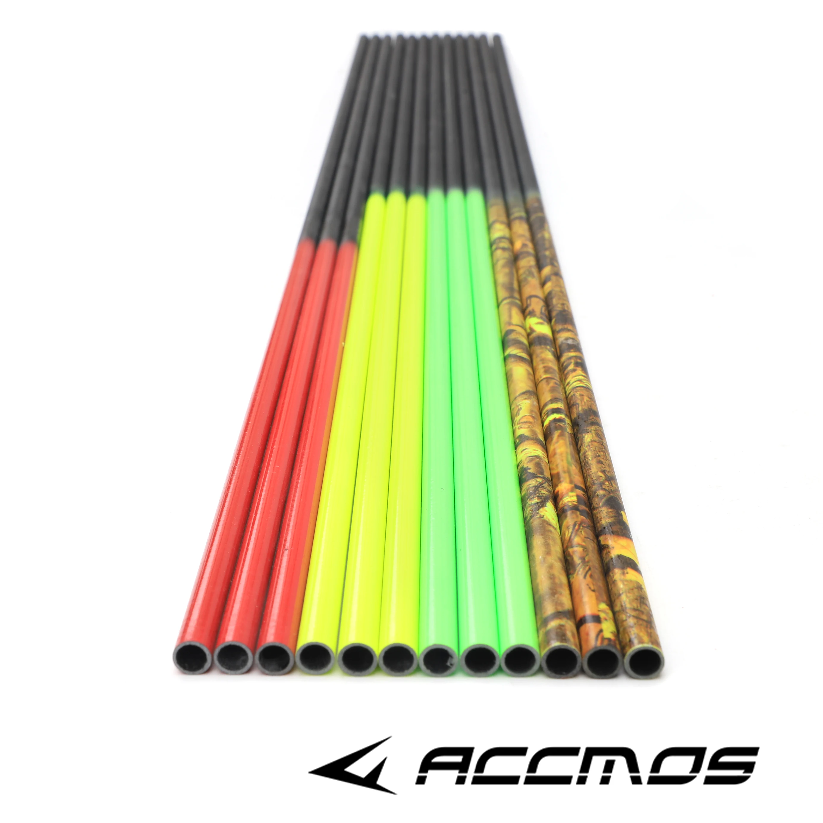 Misto De Carbono Gradação Seta Eixo, Spine 500, Tiro Com Arco Prática, Acessórios De Tubo, ID6.2mm OD 7.8mm, 12Pcs